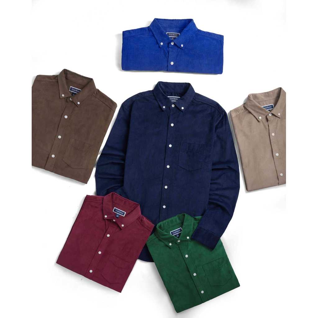 Kemeja Pria | Kemeja Corduroy | Kemeja Corduroy Pria Lengan Panjang | Size S - 2XL