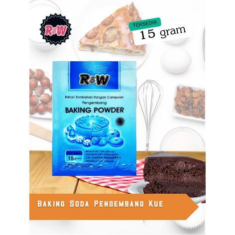 Baking Powder Pengembang Kue Rajawali R&W RW Biru 15 gr Double Acting / Bahan Kue berkualitas
