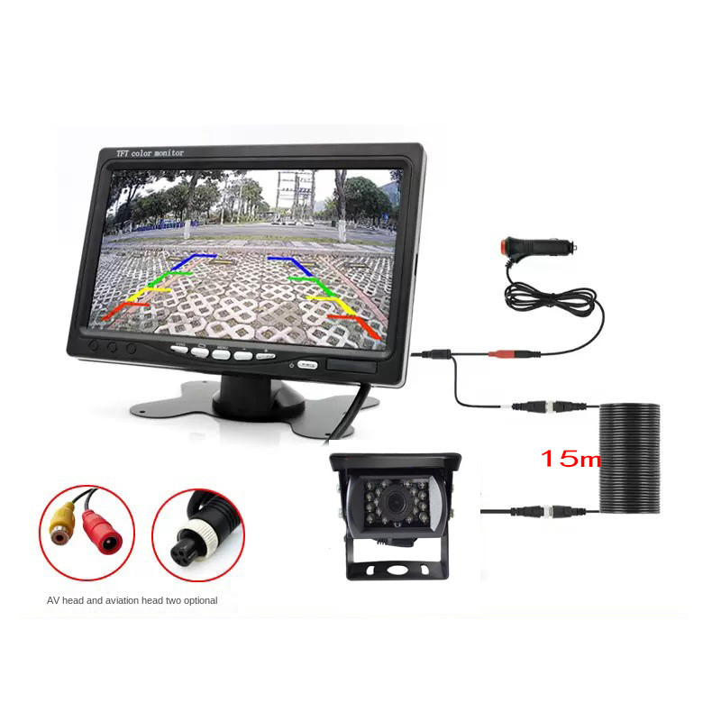 Kamera radar mundur HD untuk truk, radar mundur, kamera mundur 12V24V untuk mobil dan truk.