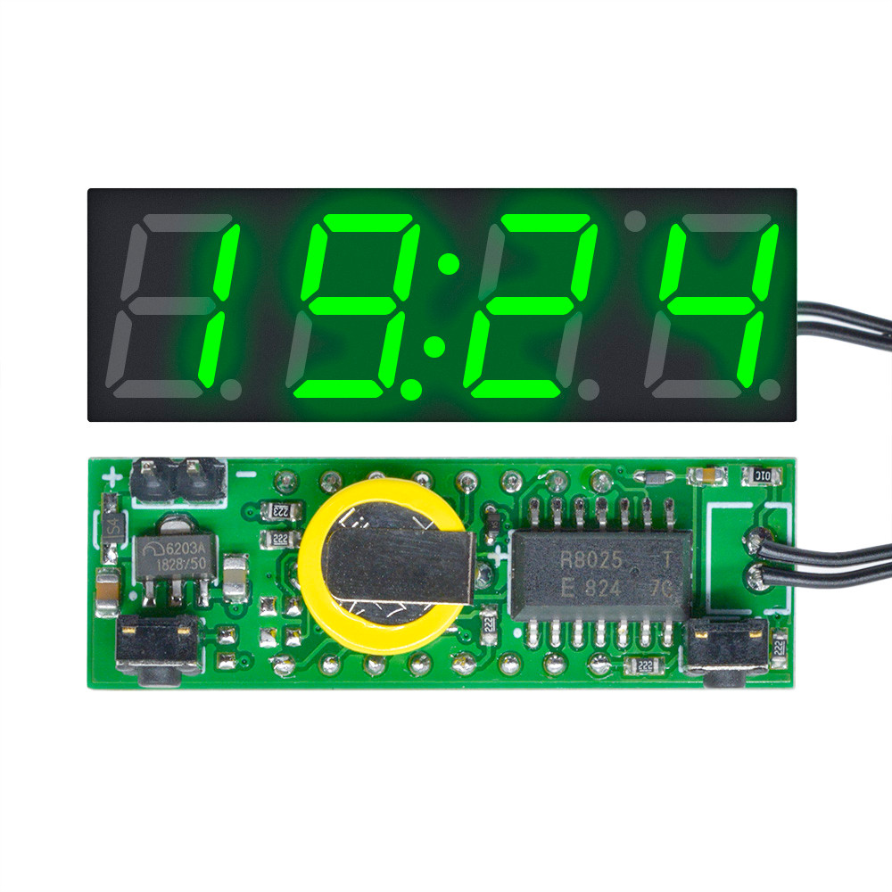 3 In 1 DS3231 LED gital Clock Temperature Voltage Module Time Thermometer Voltmeter Volt Meter Monit