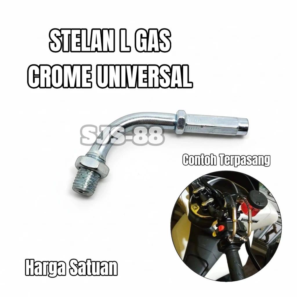 Stelan Setelan L gas aktif spontan Anti karat Chrome universal