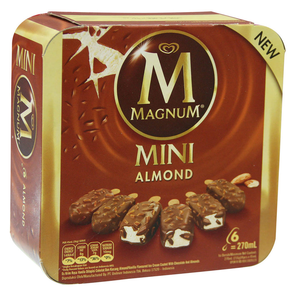 WALLS MAGNUM MINI ALMOND 6X45ML