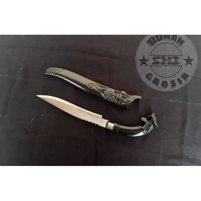 20M Pisau Dapur Baja Terlaris Ukiran Macan Siap Pakai bisa COD