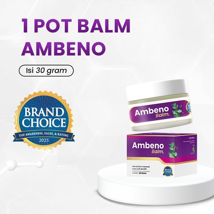 Ambeno Balm-Untuk Perawatan Bantu meredakan Ambeien/Wasir/Hemoroid (Cream Ambeno) - 1 POT BALM AMBEN