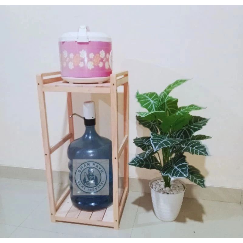 rak galon/rak mejikom/rak 2 susun/rak 2 susun serbaguna rak kayu serbaguna