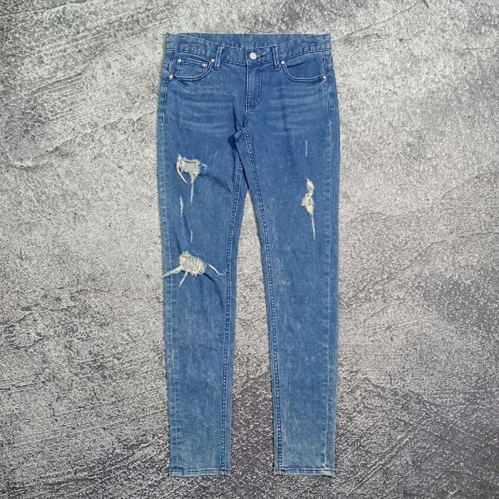 Celana panjang jeans skinny NOBODY JEANS ripped murah size 28