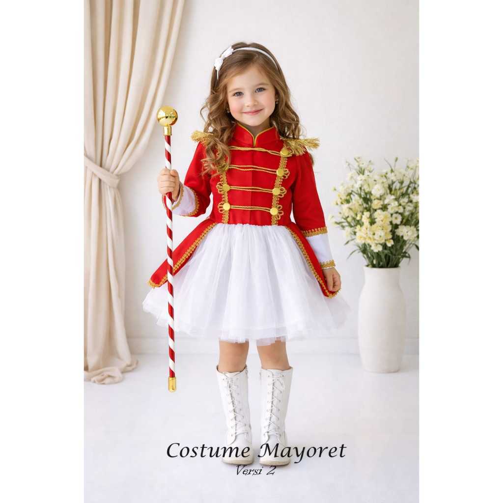Kostum Mayoret Dress Mayoret Dress Marcing Band Dress Leader Mayoret Kostum Gitapati