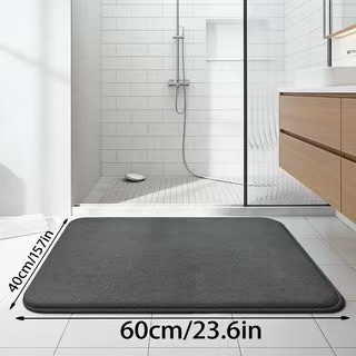 Absorbent Floor Mat Non Slip Bath Mat Anti Slip Coral Velvet Bathroom Floor Mat Door Mat Home Decora