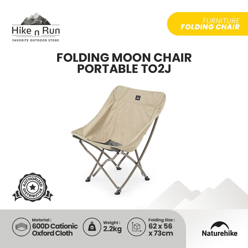Naturehike Kursi Camping Memancing Lipat Stellaluna CNK2350JJ010 Moon Chair Camping Glamping Picnic 