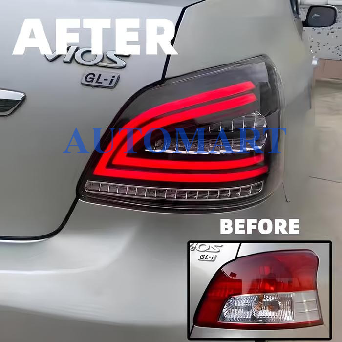 Stop Lamp Lampu Belakang Toyota Vios Gen 2 2007-2013 LED Running Sequential