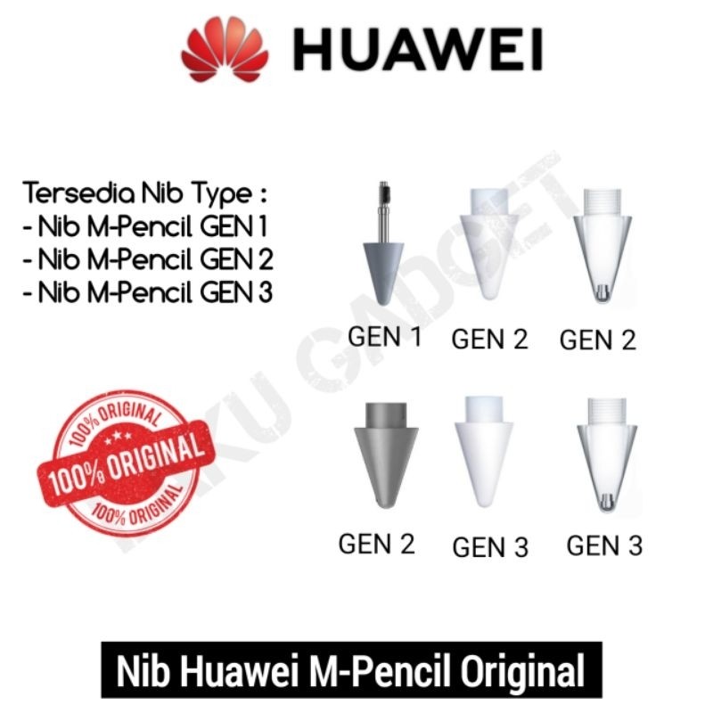 (wow03) NIB Huawei M-Pencil Gen 2 M Pencil Gen 3 M Pencil Gen 1 ujung stylus smart pen tips nibs Pen