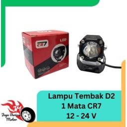 Lampu Laser LED D2 CR7 Mini Lampu Sorot Mini D2 Lampu Tembak Mini D2 Driving 20 WATT Universal Seped
