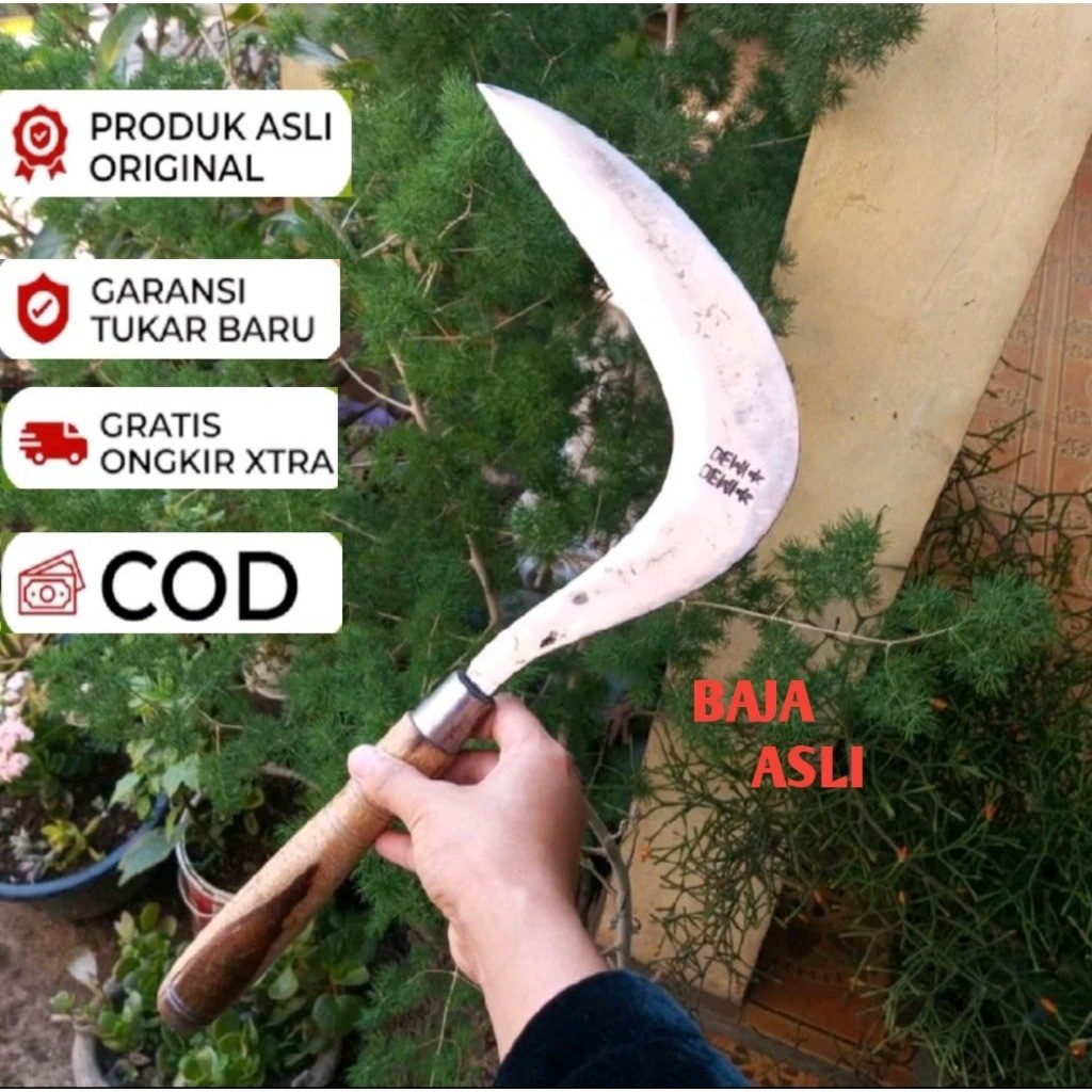 Arit rumput Jawa Dewi Bintang Bahan Baja Berkualitas