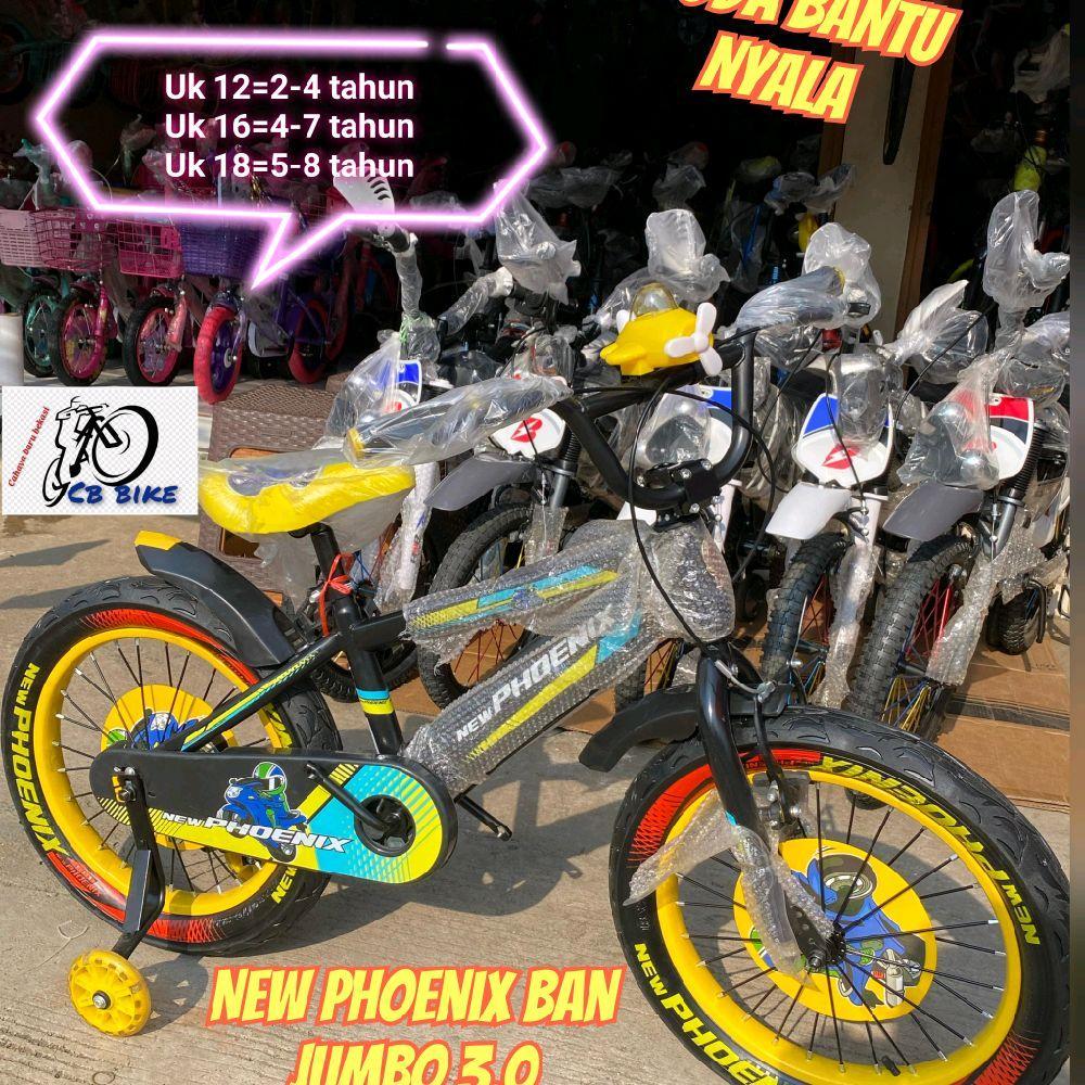 sepeda bmx anak laki laki new phoenix 18  ban jumboo 2203