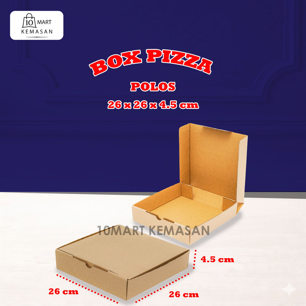 Dus Pizza 26x26x4,5/box souvenir/box packing/box hampers/box kado/box kardus murah