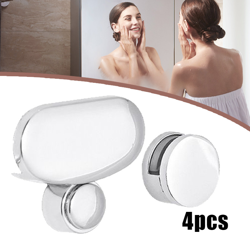4pcs Penjepit Kaca Dinding/Klip Penjepit Cermin Kaca/Klem Jepit Kaca Cermin / Klem Jepit Kac