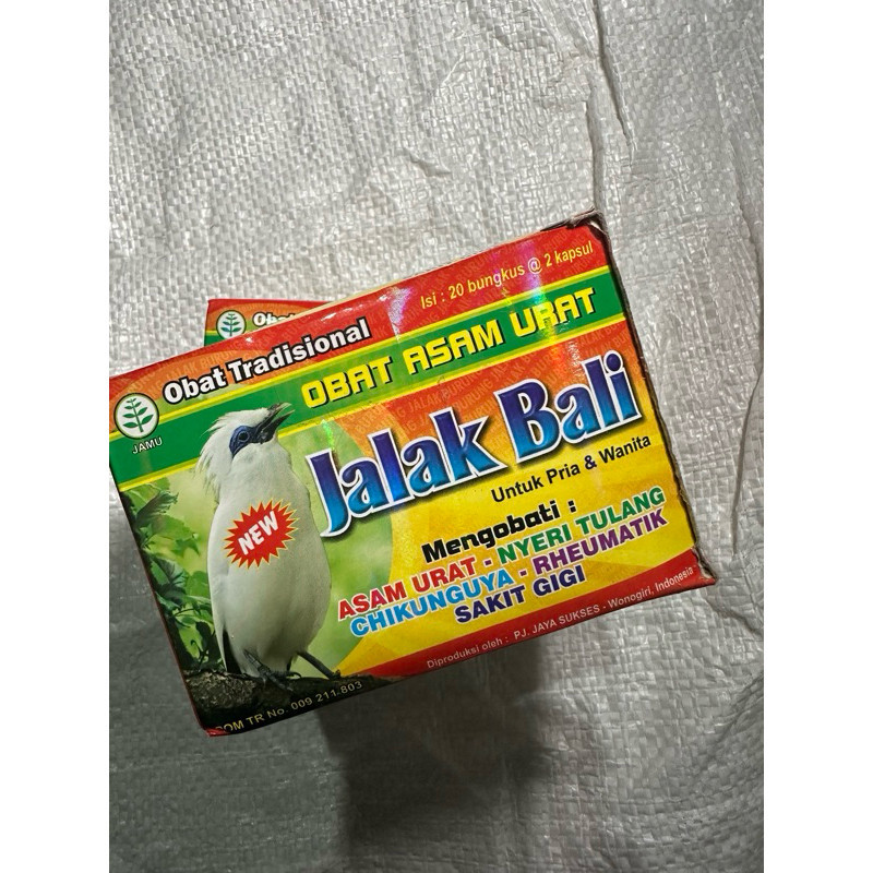 Jalak Bali Kapsul Original Obat Asam Urat 20 Sachet