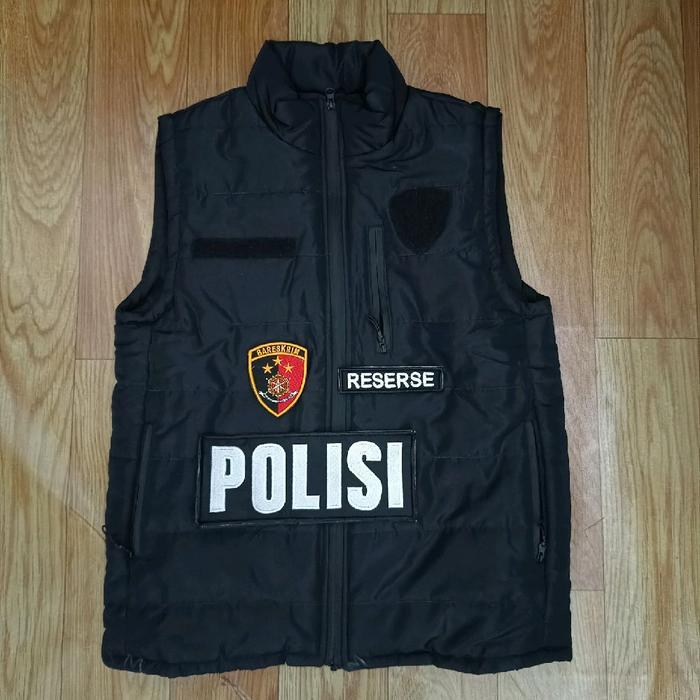Jaket Tactical RESERSE Polri / Jaket Bareskrim Polri - FULLSET, M