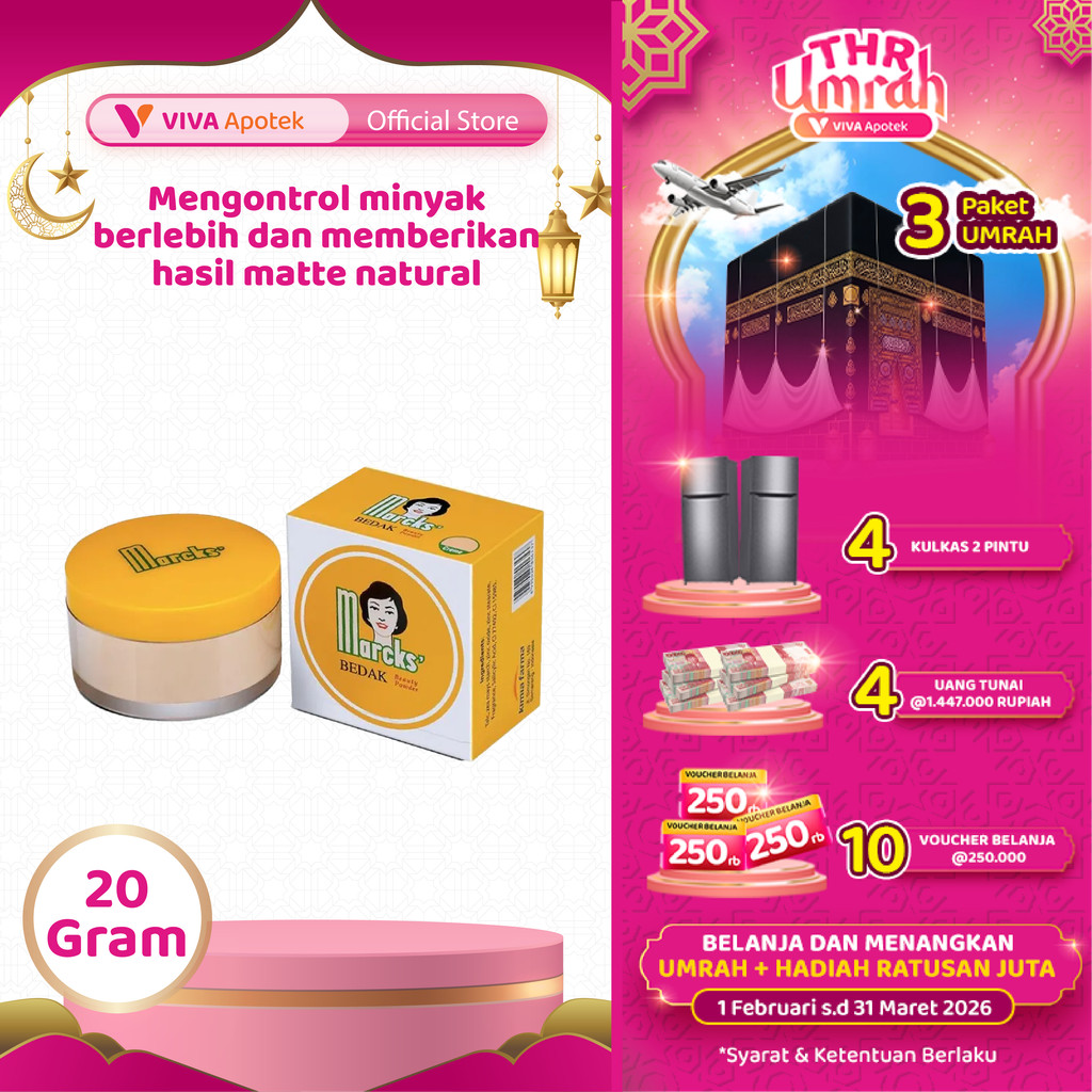 Bedak Marcks Active Natural Beige Bedak Tabur (20 Gram)