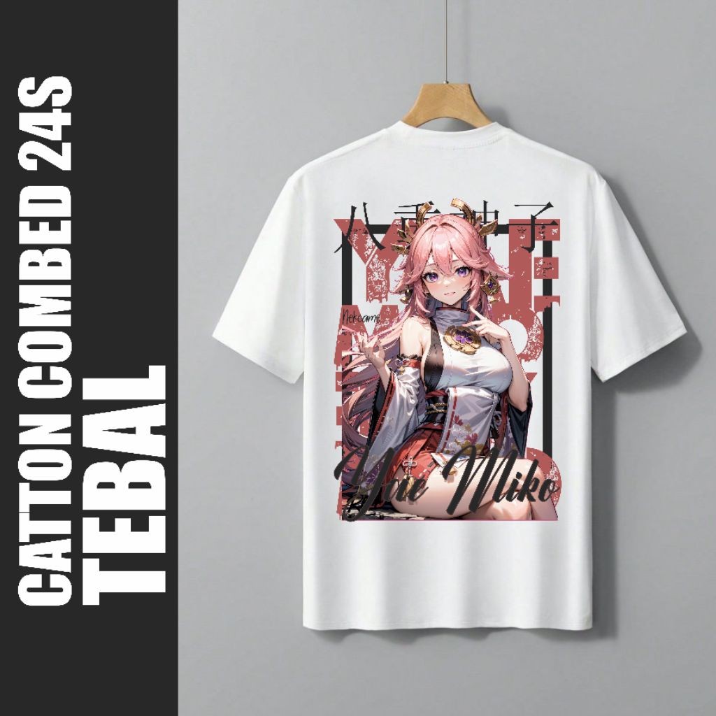 Kaos Yae Miko Genshin Impact | KAOS ANIME TERBARU