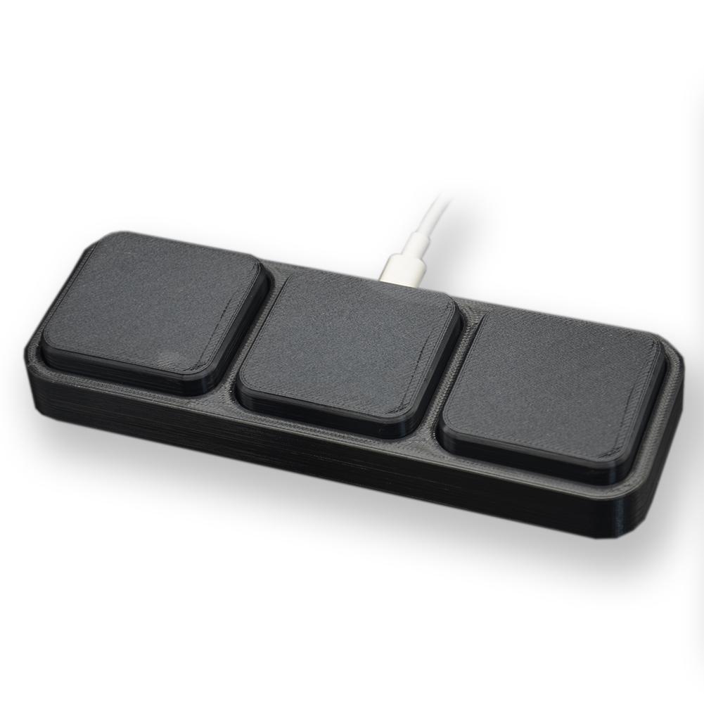 3/2/1 Large Key USB Programmable Macro Keyboard For Windows Linux MacOS Hot Key Mouse One Key Button