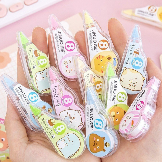 Tip-Ex Kartun / Mini Tip-Ex Karakter / Motif Lucu / Correction Tape Mini / Roll Tip-Ex Kekinian