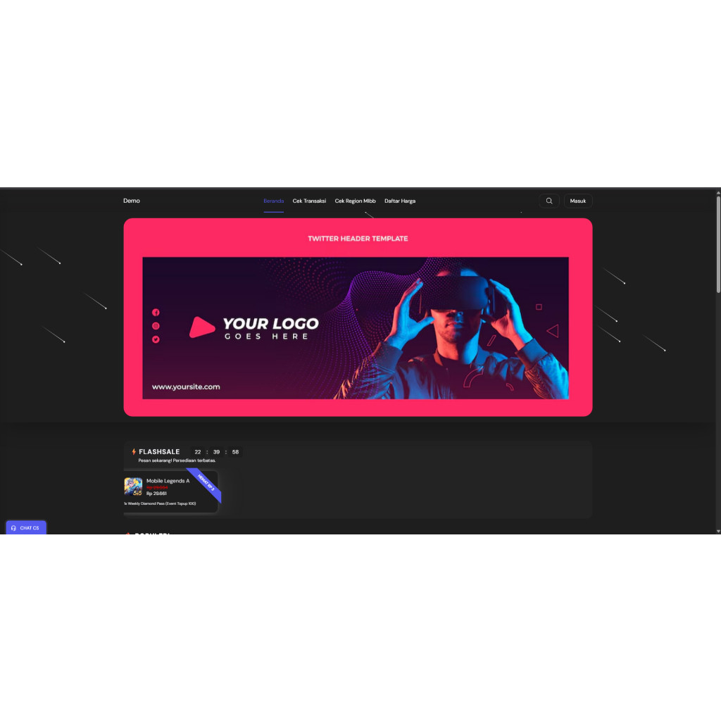 Source Code Website Transaksi Digital & Top-Up Game Terbaru Update 25-09-2025