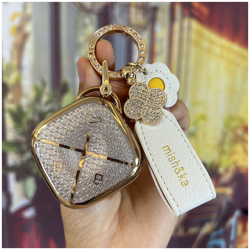 (RoarZone) Bling TPU Cover Key Case Kunci Mobil Untuk Wuling Air ev pro 2025 Cloud EV Binguo EV 2024