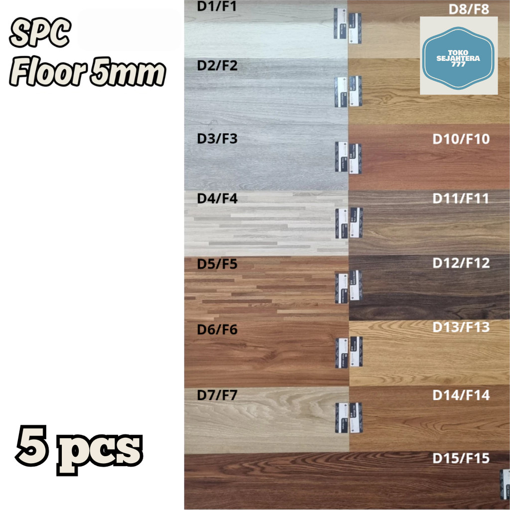 1 BOX (5PCS) Lantai SPC Marvel Motif Serat Kayu/Vinyl lantai SPC Marvel/SPC Lantai Tebal 5mm 1220 mm