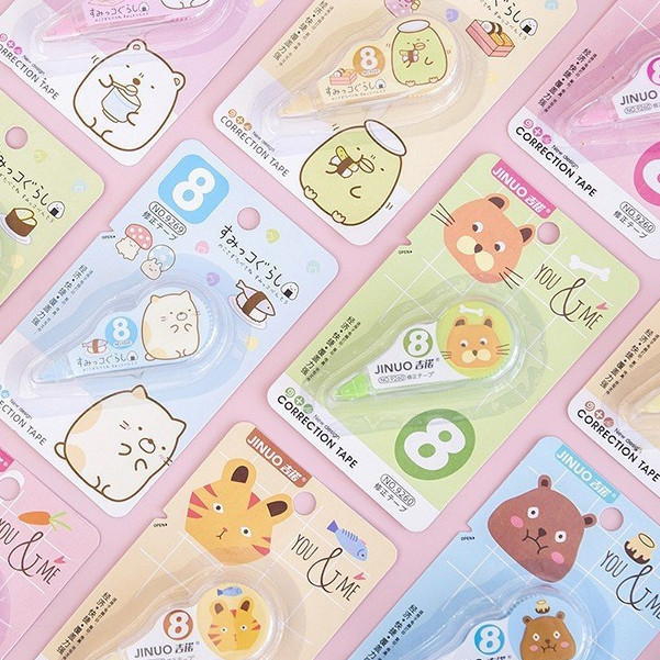 Tip-Ex Roll Lucu / Mini Correction Tape / Motif Kartun Imut / Alat Tulis Kekinian / Tip-Ex Karakter