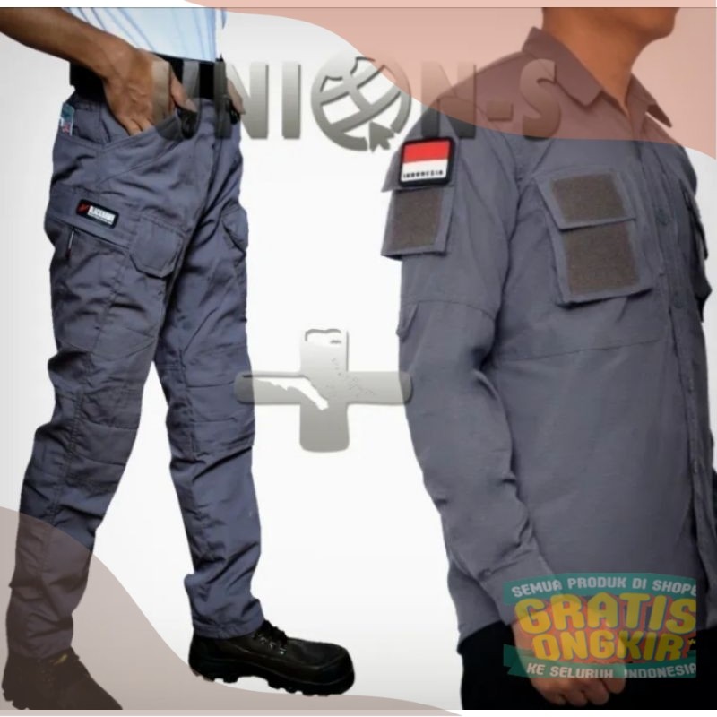 PAKET SATU SETEL KEMEJA PDL TACTICAL 511/FREE LOGO BENDERApakaian pria lainnya