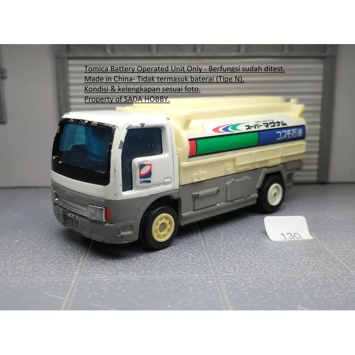 Motor  Battery Operated BO Nissan Atlas Cosmo Oil Tank Truck China Tomica Diecast Miniatur