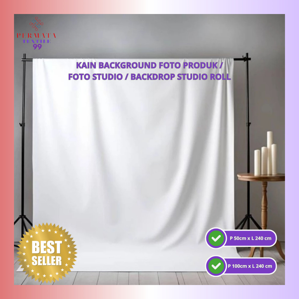 WSN - Kain Background Foto Produk / Background Foto Studio / Backdrop Studio Roll