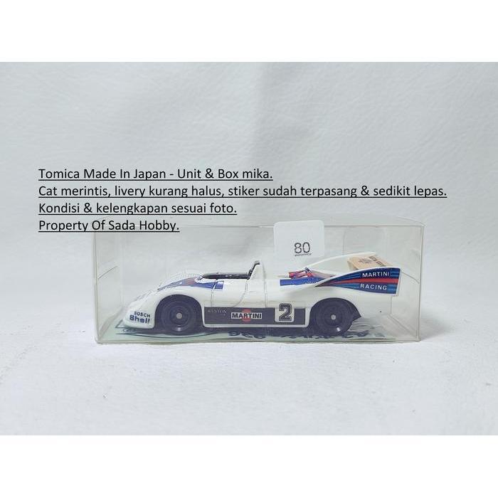 Vintage  Foreign F43 Porsche 936 Turbo Putih Japan Tomica Diecast Miniatur