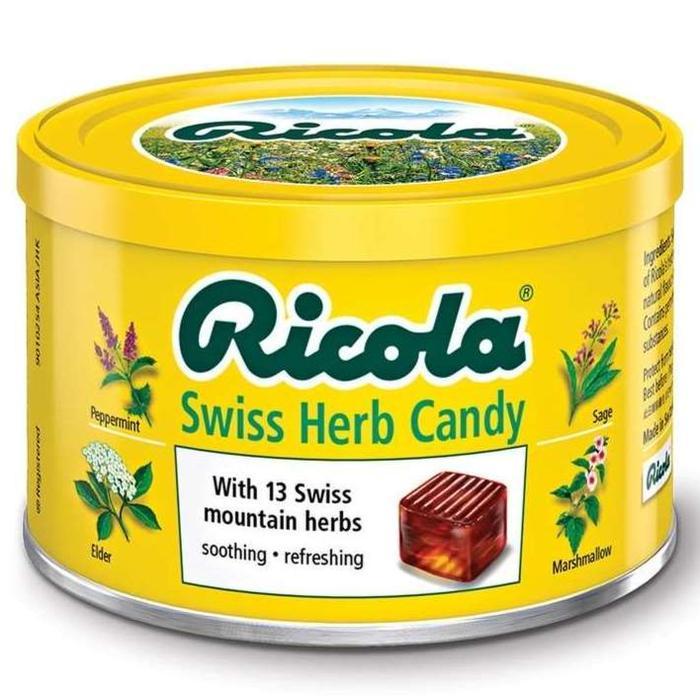 RICOLA ORIGINAL MINT SWISS HERB CANDY 100 GR / PERMEN RICOLA ORIGINAL