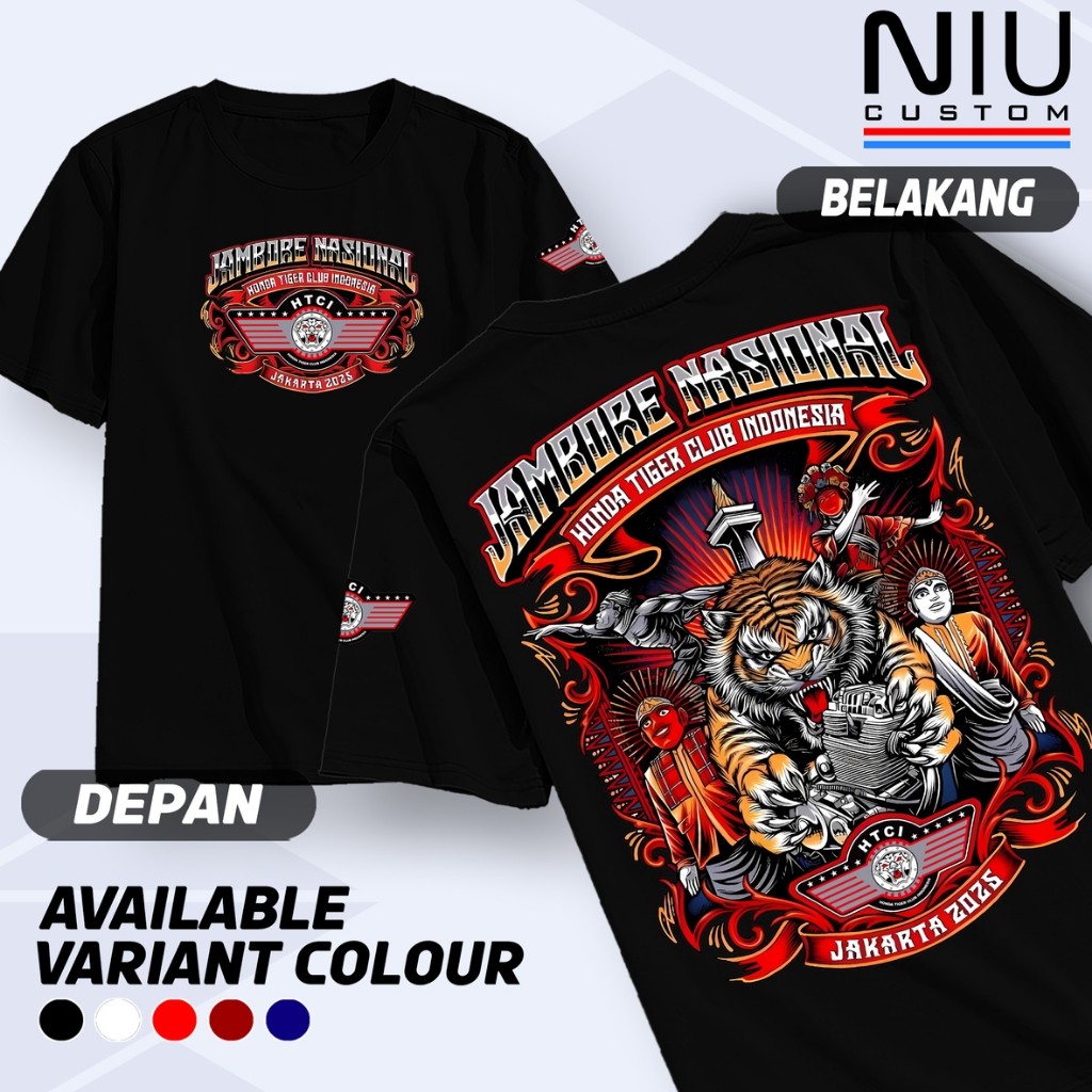 KAOS JAMNAS HONDA TIGER CLUB INDONESIA || JAMNAS HTCI Jakarta 2025