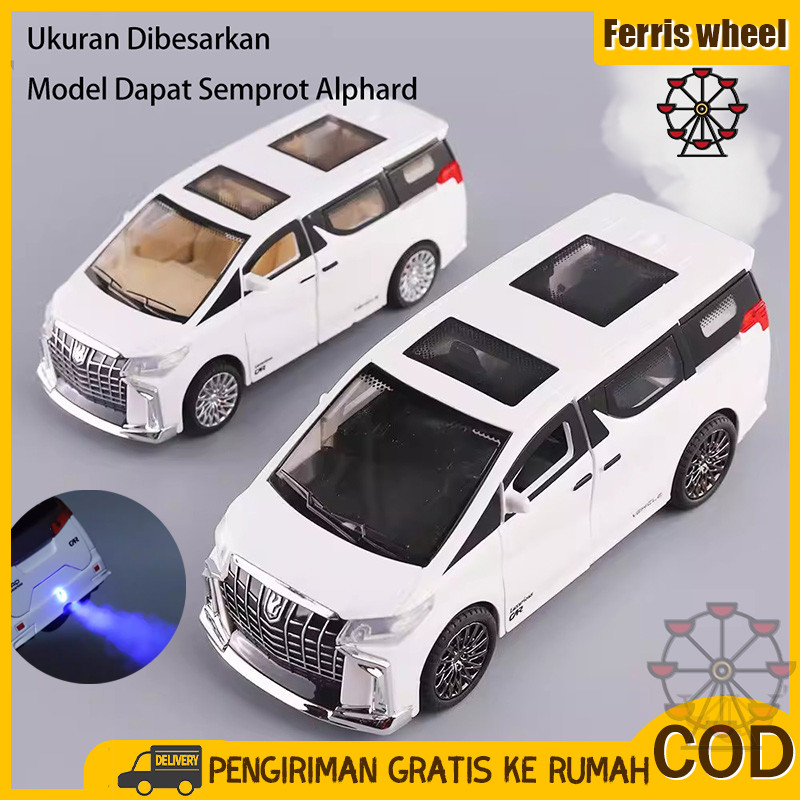 Ferris Wheel Ukuran Dibesarkan Mobil Mainan Inersia Suara dan Cahaya Alphard yang Dapat Disemprot