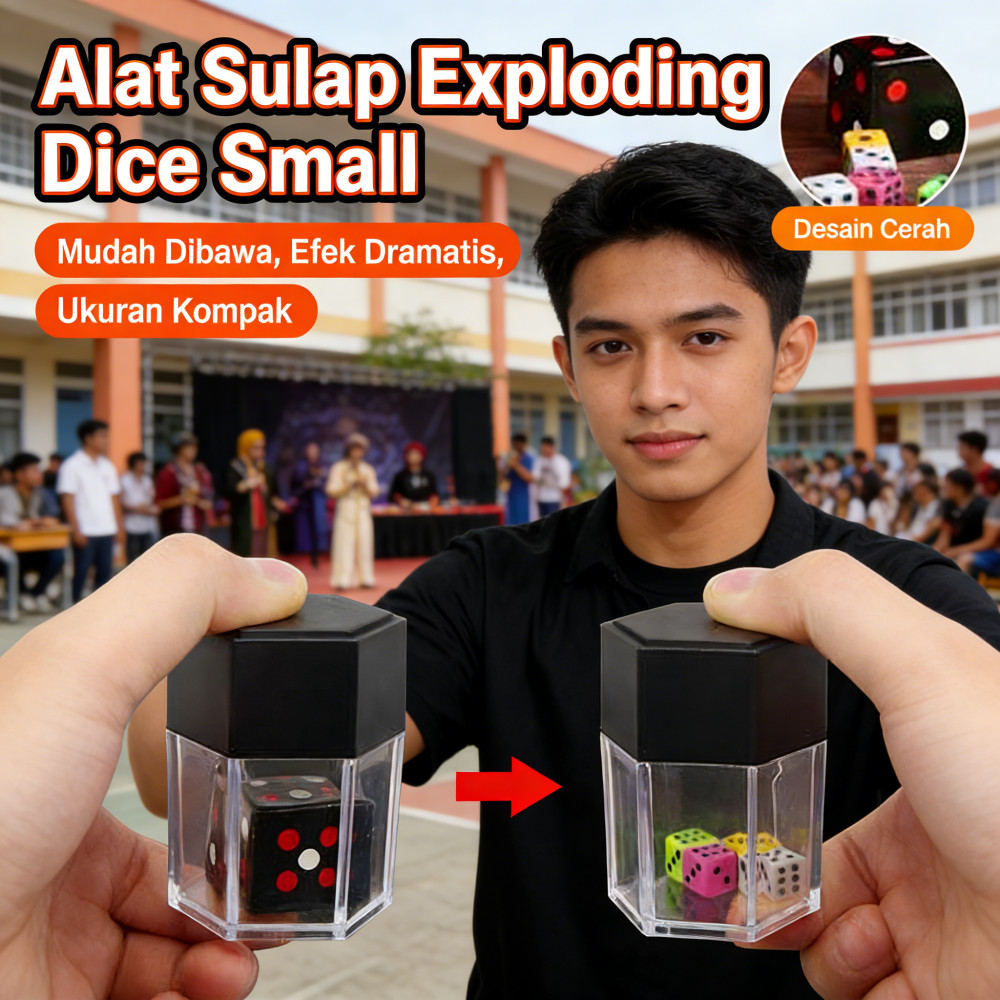 Sulap Dadu Exploding Shop Dadu Boom Alat Magic Sword - Buyar