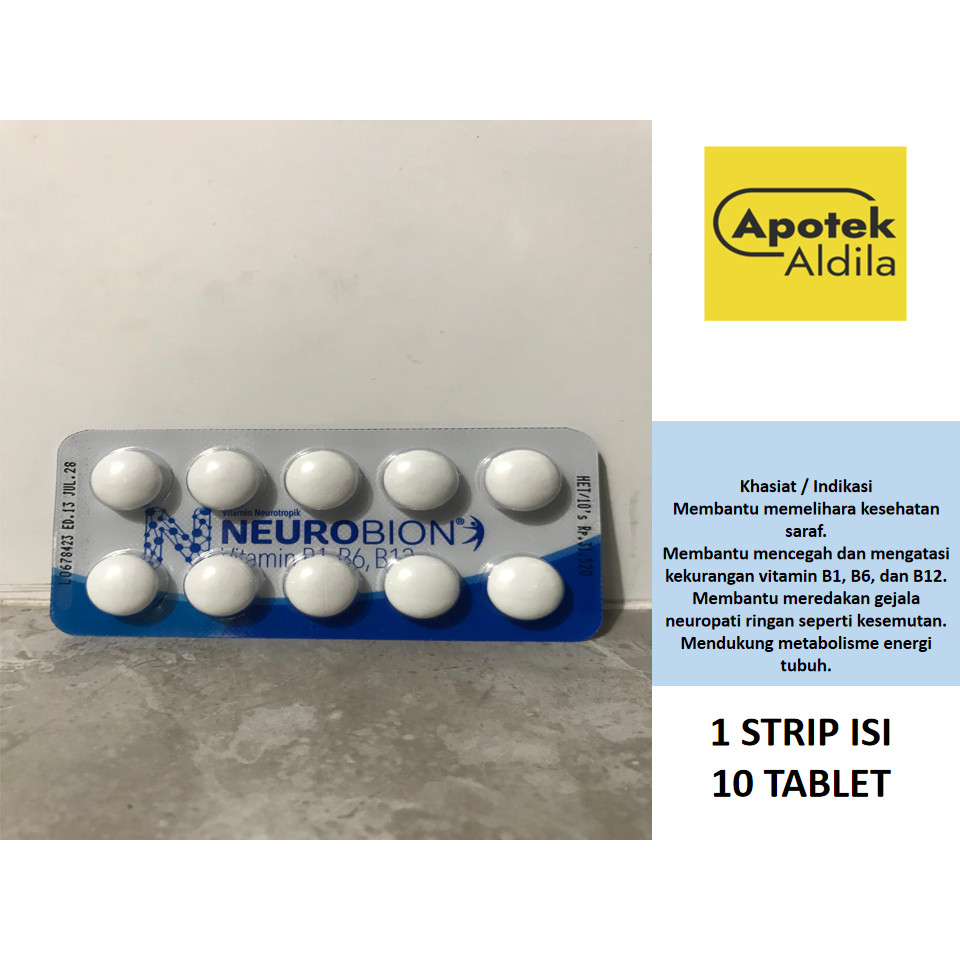 NEUROBION PUTIH PERSTRIP ISI 10 TABLET VITAMIN NEUROTROPIK
