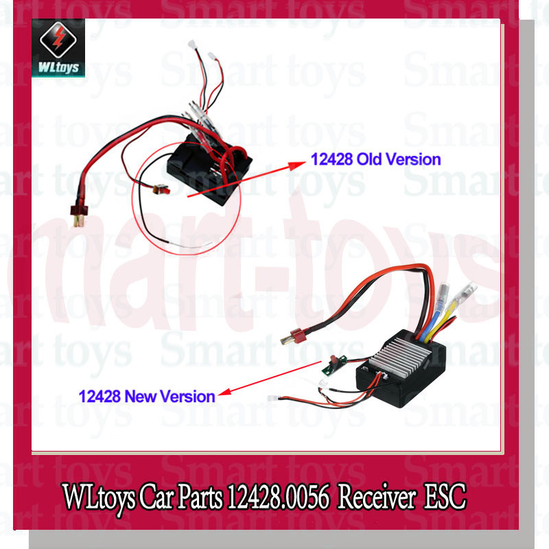 Original 12428 Receiver 12428-0056 PCB Motherboard ESC for Wltoys 12423 12428 RC Car Parts
