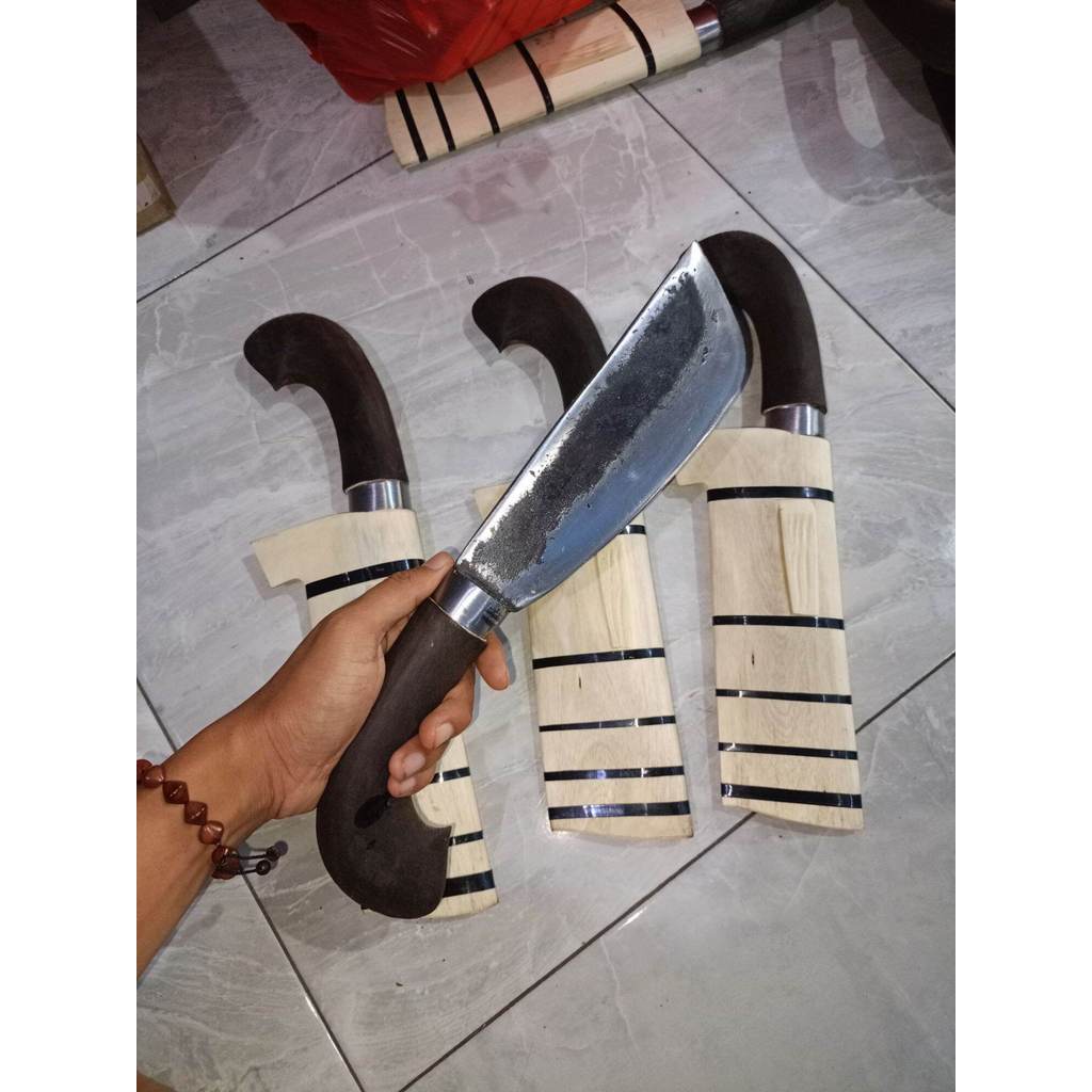 GOLOK CACAH BETOK CINCANG TULANG DAN TEBANG KAYU DAN BAMBU BAHAN BAJA PER SEPUH