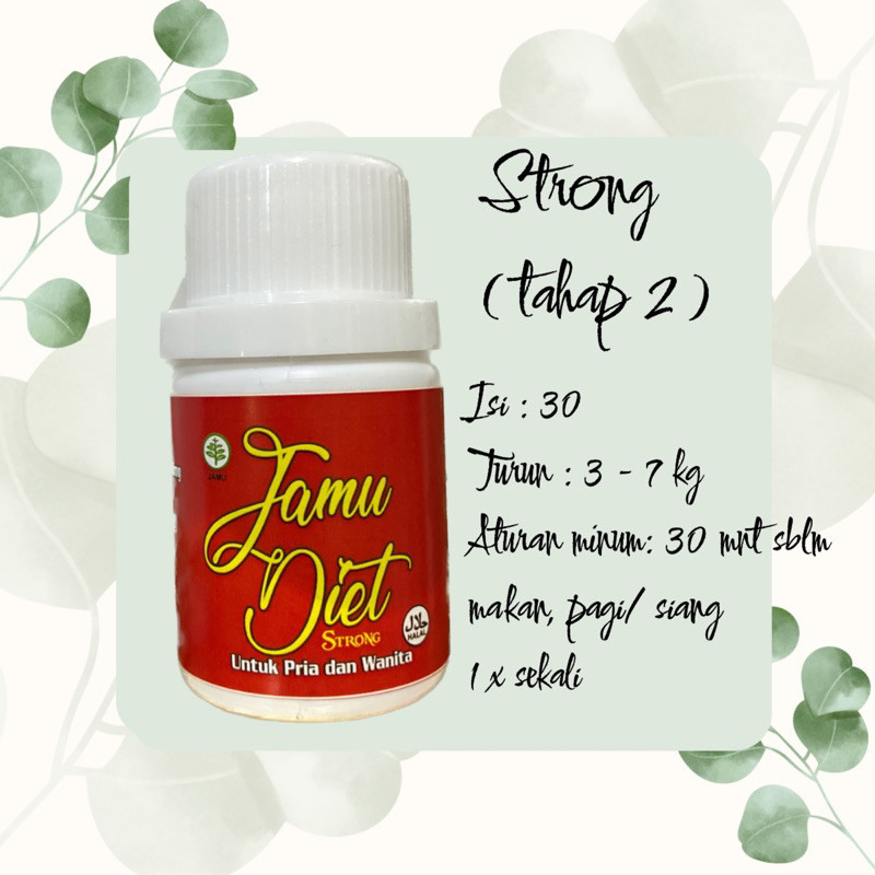 Slim Fast STRONG isi 30 • Jamu Diet Princess • Pelansing Bagus ready best...