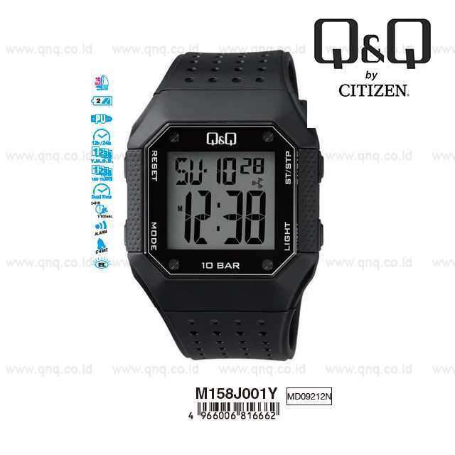 QnQ Q&Q Original Digital Men Watch 35 mm - M158 M158J Water Resist