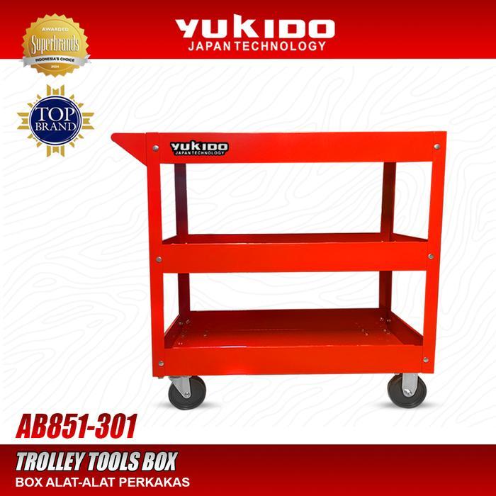 Yukido Rak Troli Perkakas Bengkel 3 Susun / Trolley Tools Box Yukido AB851-301
