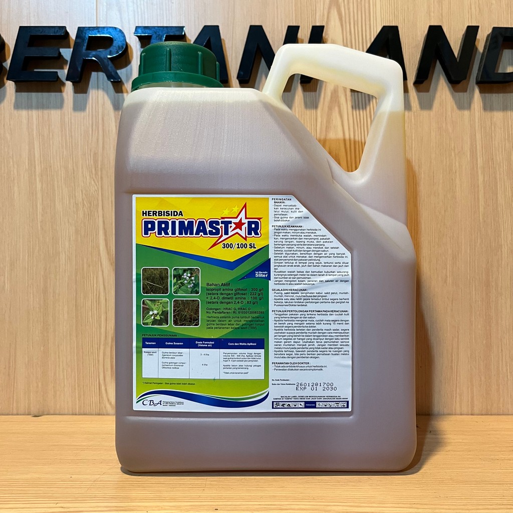 HERBISIDA PRIMASTAR 300/100 SL 5 LITER