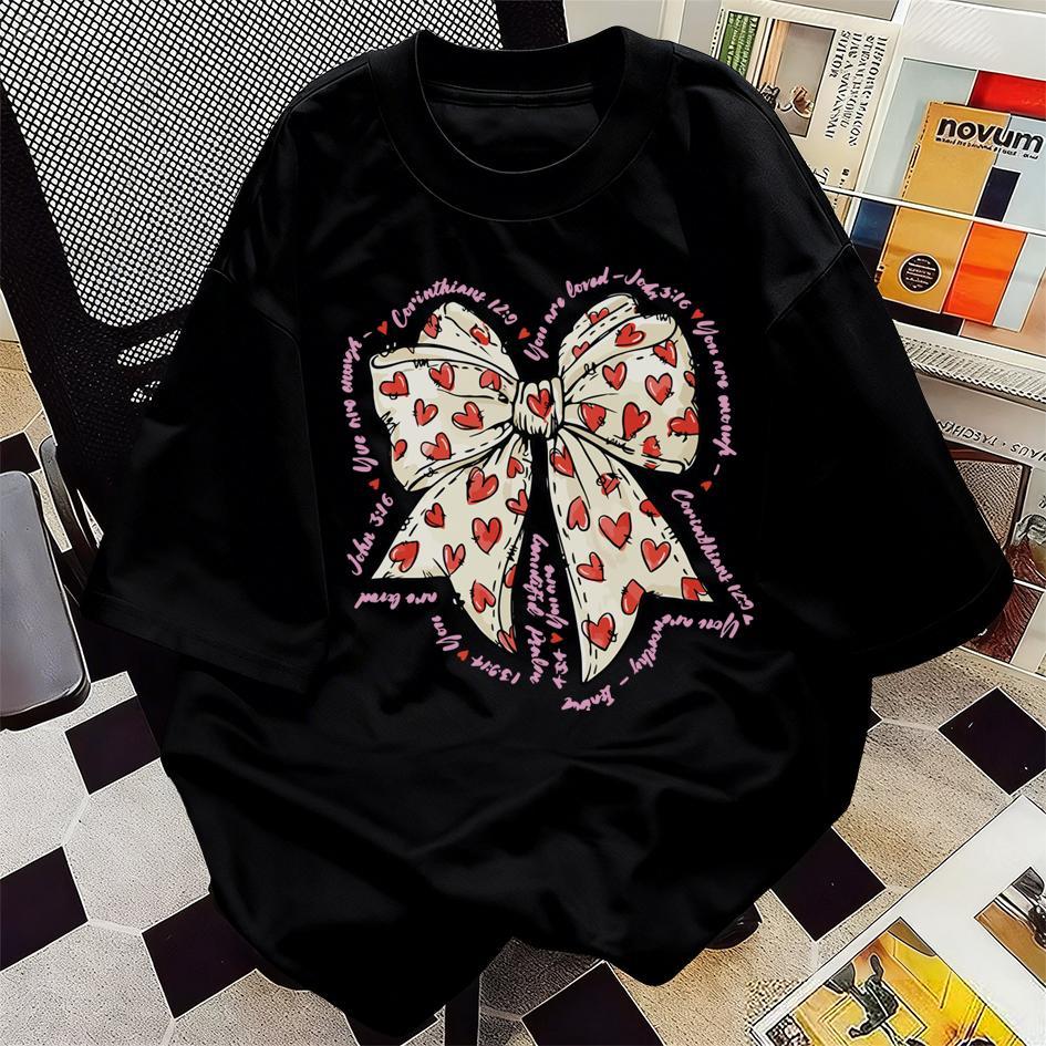 Kaos Unisex Pria Wanita Desain "Pita" Love Tulisan Ayat Alkitab Baju Kaos Rohani Kristen Motif Kreat