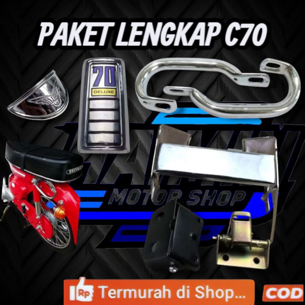 BEHEL BEGEL PLANGER PEGANGAN JOK SAMPING HONDA C70 KUNCI JOK ENGSEL JOK PANGKON JOK DASI PANEL &TOPI