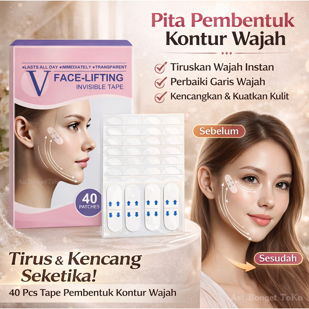 Stiker Pengangkat Wajah Stiker Pengencang Wajah Stiker Kontur Wajah Stiker Kecantikan Wajah/Produk A