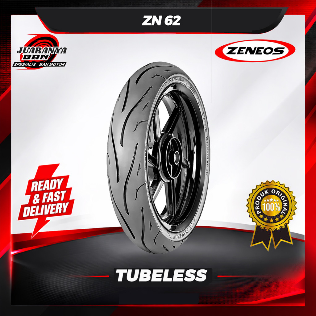 Ban Zeneos ZN62 80/80-17, 90/80-17, 100/70-17 TUBELESS motor bebek sport