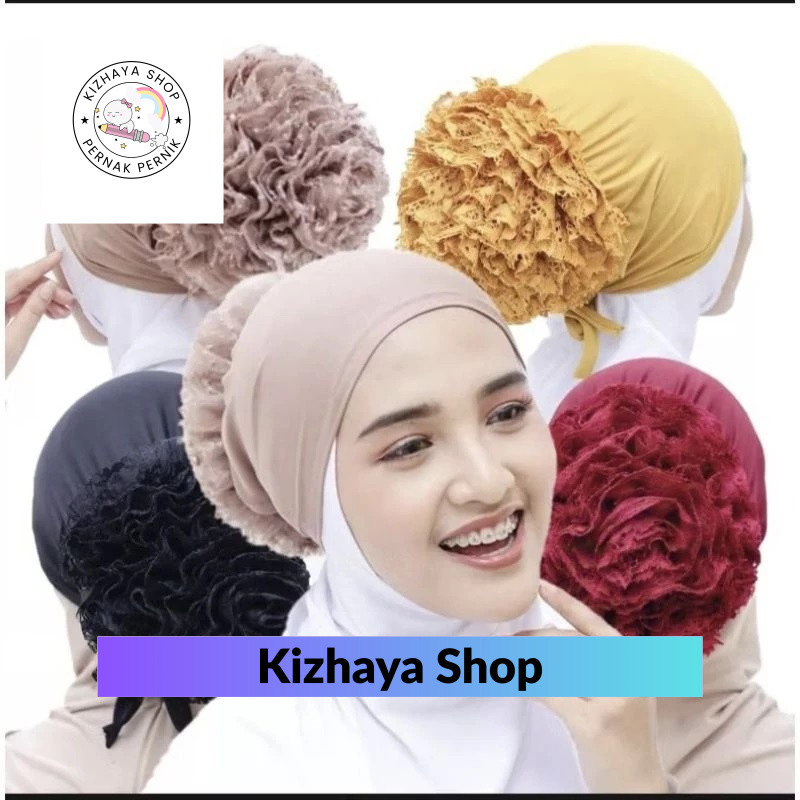 Ciput Cepol Turki / Inner Hijab Turkey / Cepol Kerudung Brokat / Ciput Jersey Premium Anti Pusing